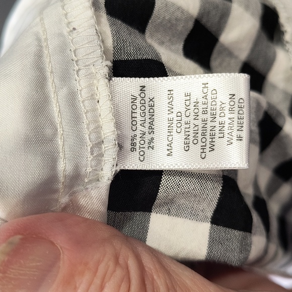 Loft Size 10 Seersucker Straight Leg, Front And Back Pockets, Measurements Below - Picture 7 of 7